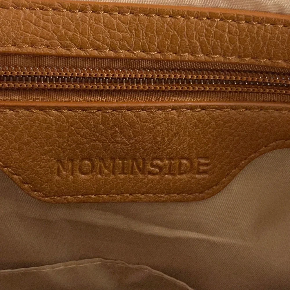 MOMINSIDE Women OS Brown Vegan Leather Convertible Diaper Bag Backpack Tote NWT
